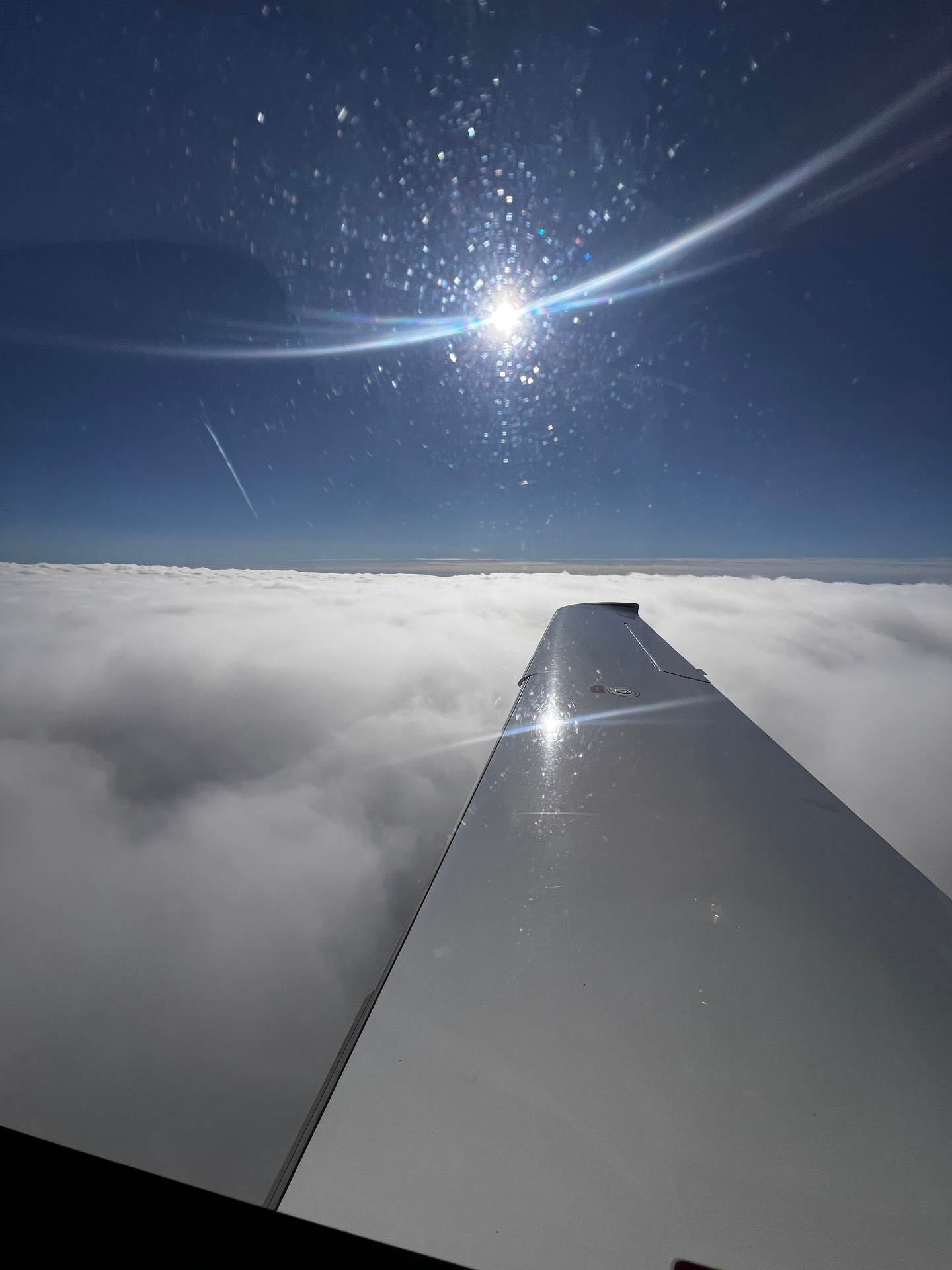 Above the clouds